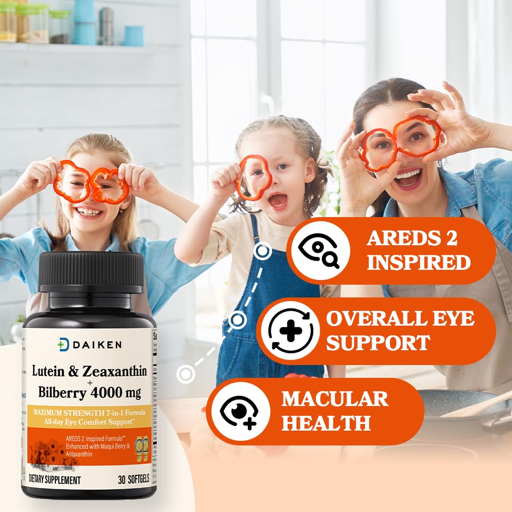 DAIKEN Lutein & Zeaxanthin AREDS 2 Inspired Eye Health Softgels 60
