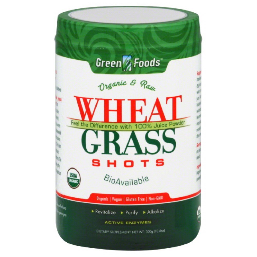 Green Foods Wheat Grass Shots OG1 Powder, 4 Count