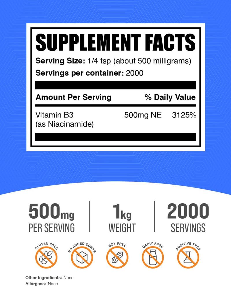 BulkSupplements Niacinamide Powder 35.27 oz