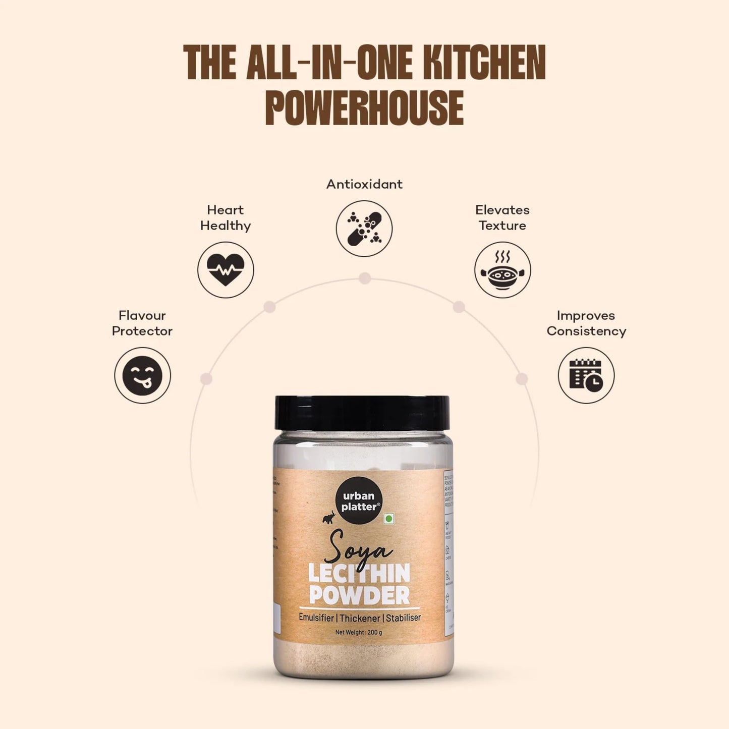 Urban Platter Soya Lecithin Powder 7.05 oz