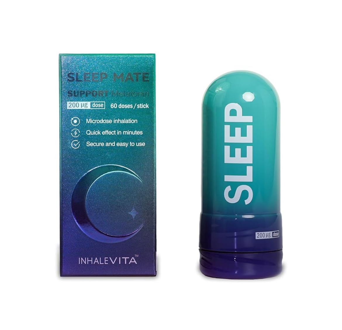 INHALEVITA Melatonin Inhaler Sleep Aid Powder 2 Ounce