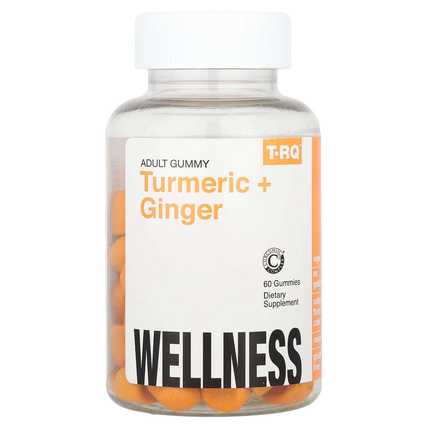 T.RQ Turmeric + Ginger Gummy 60 Count