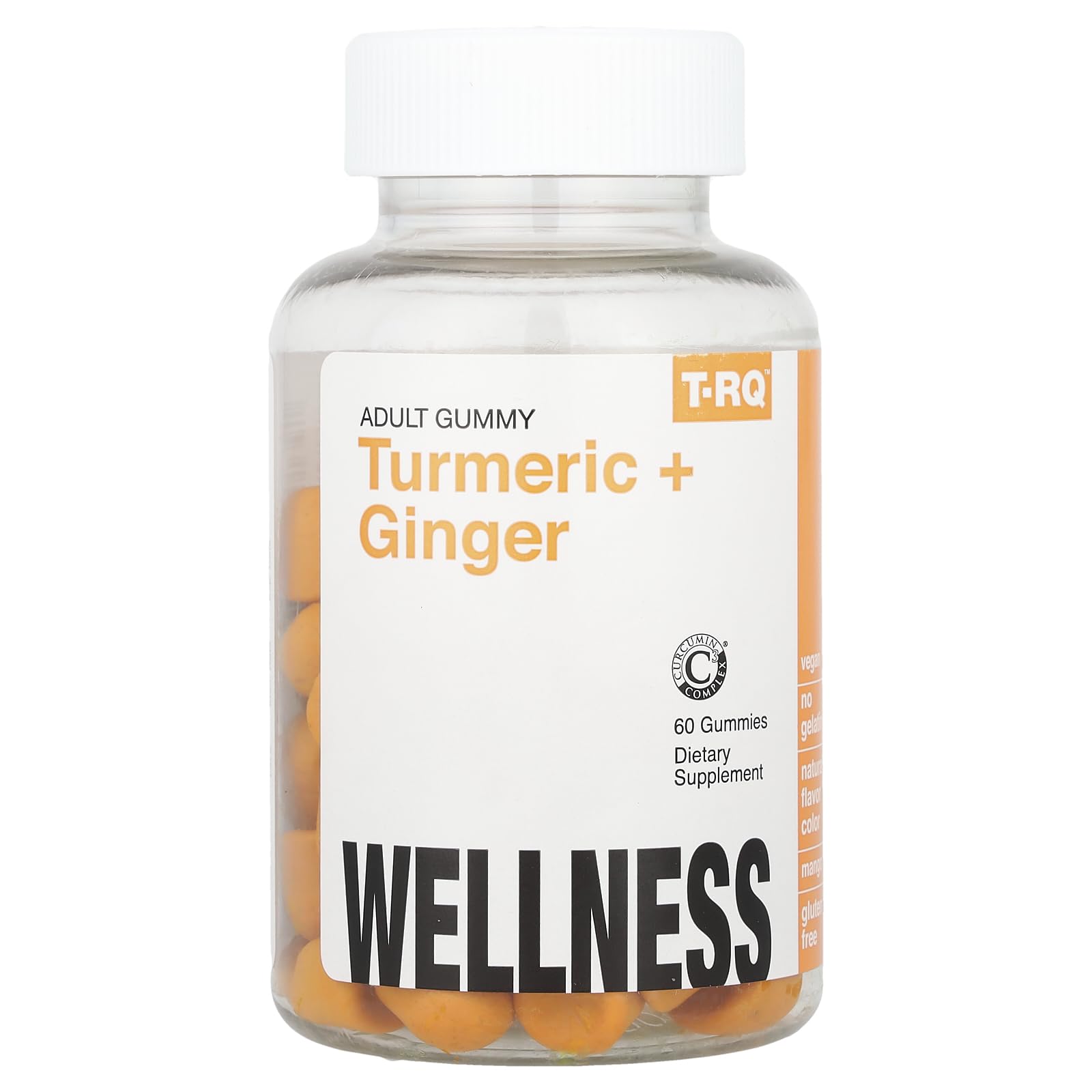 T.RQ Turmeric + Ginger Gummy 60 Count