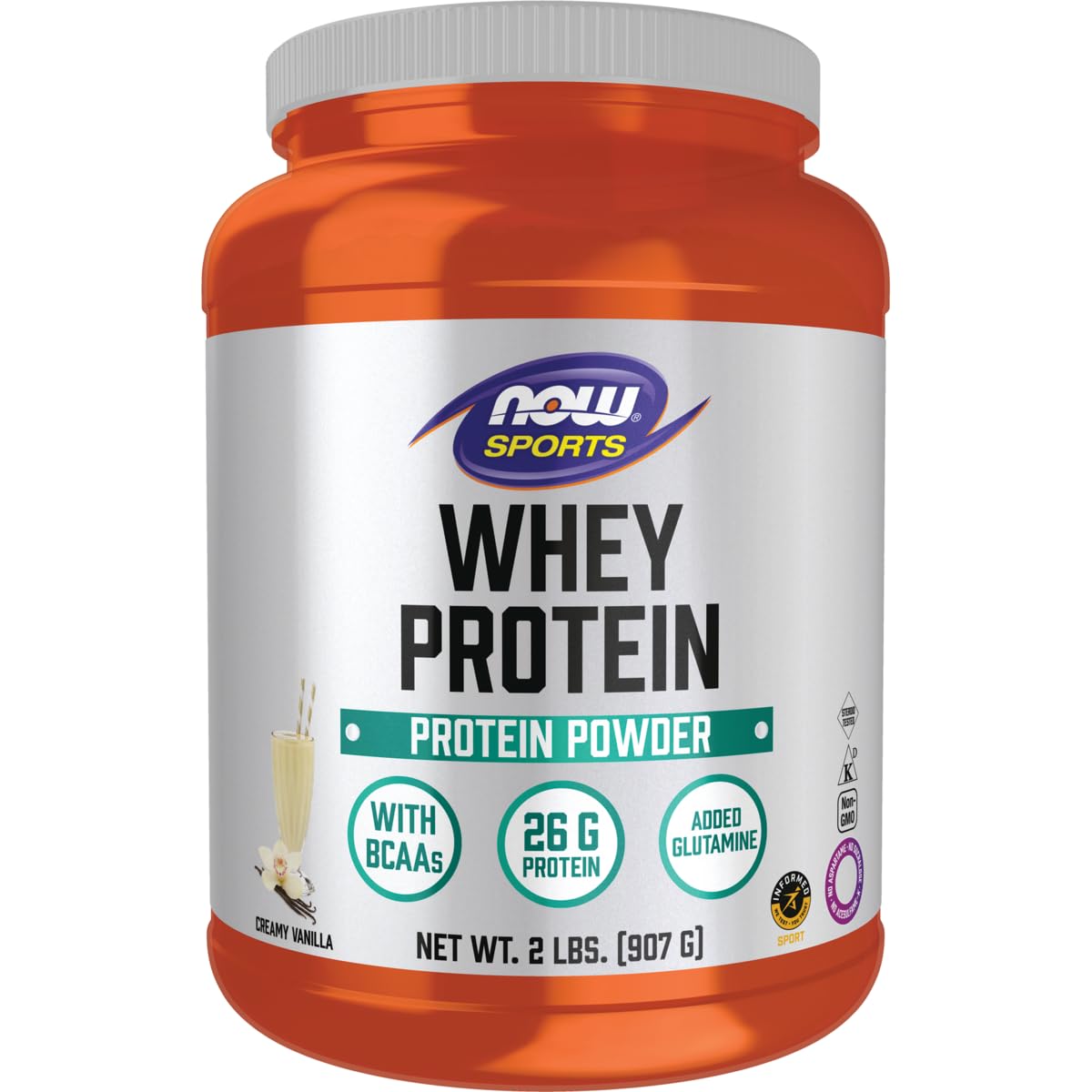 NOW Foods Whey Protein Powder Natural Vanilla, 32 Servings
