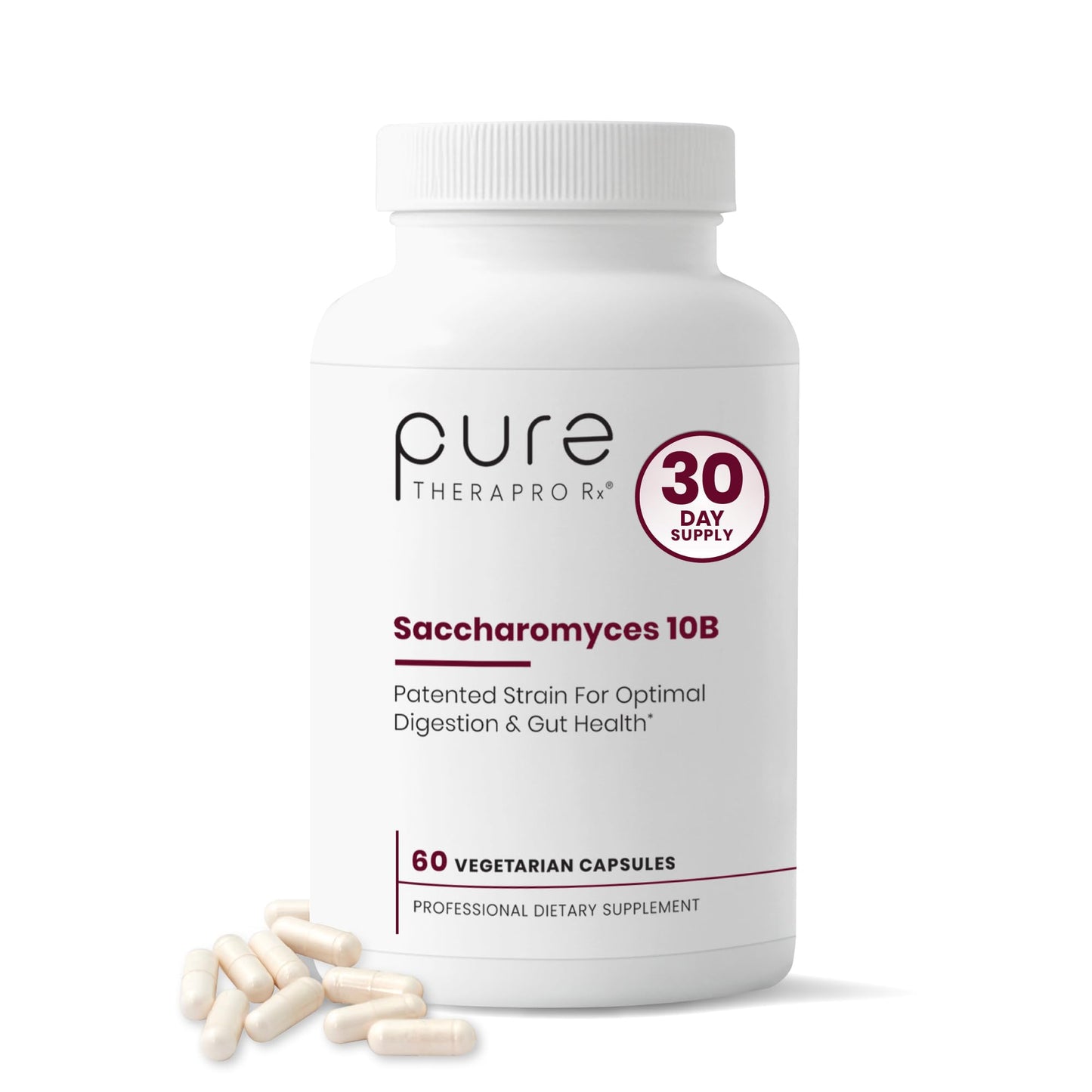 Pure Therapro Rx Saccharomyces 10B Probiotic, 60 Capsules