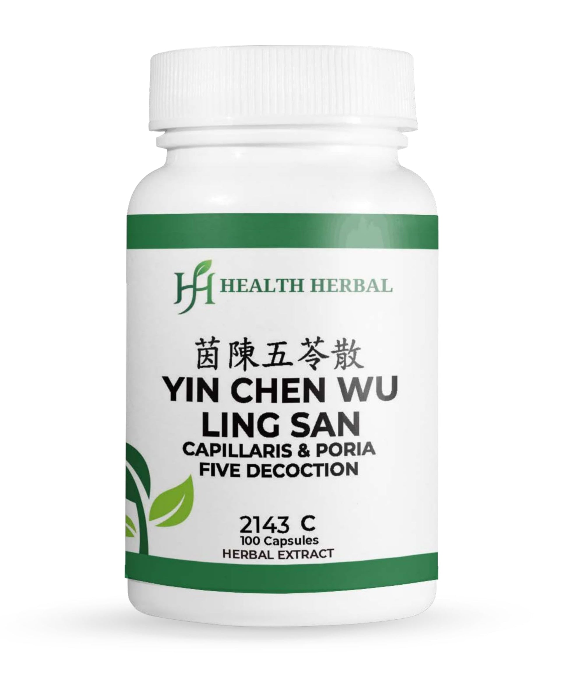 Health Herbal Yin Chen Wu Ling San/Capillaris & Poria Five Decoction, 100 Capsules