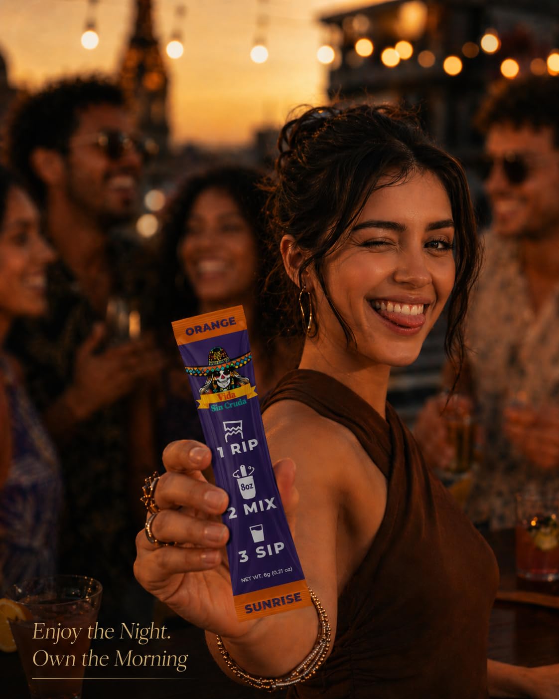 VIDA SIN CRUDA Electrolytes for Party Recovery Powder 0.63 Ounce