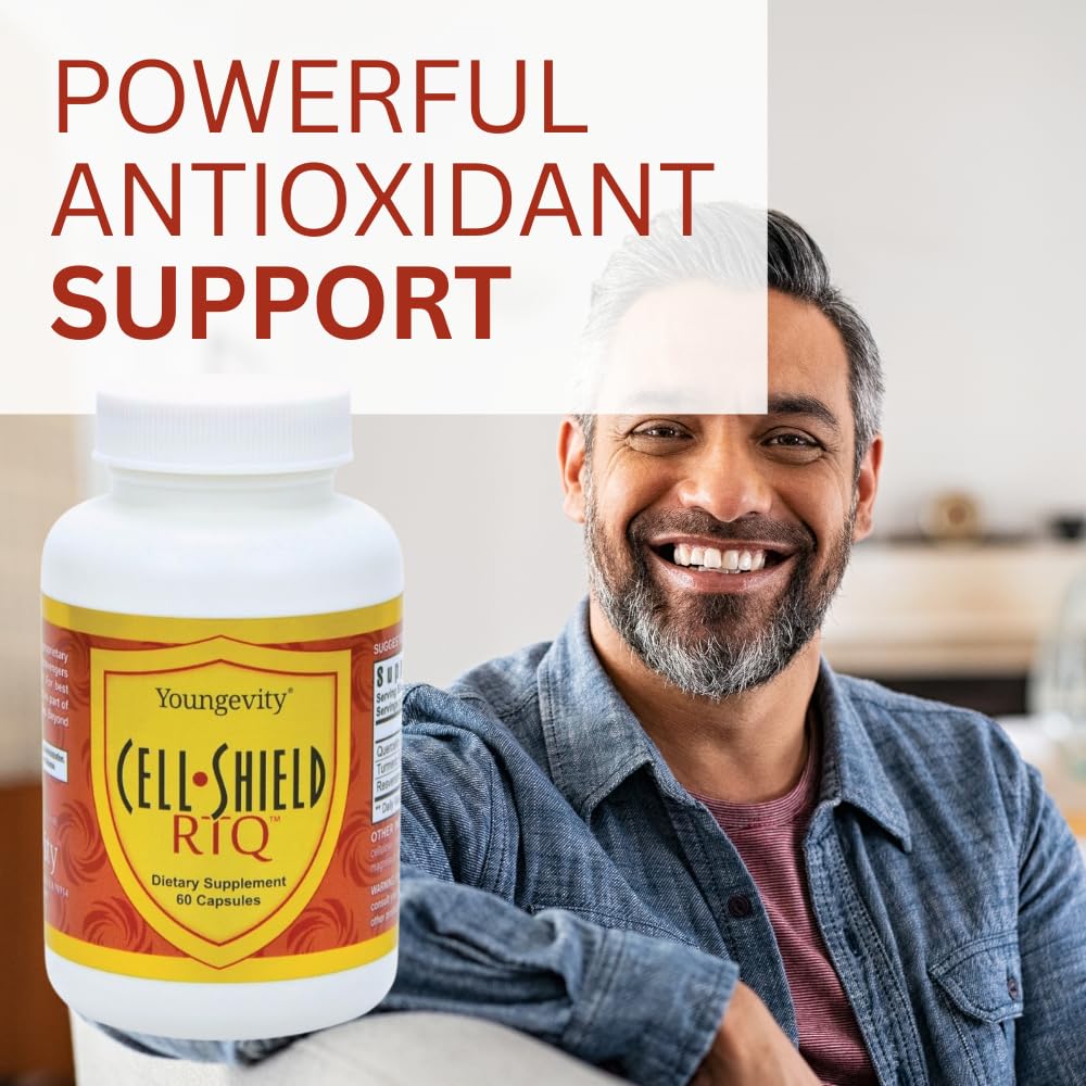 Youngevity Cell Shield RTQ Turmeric Curcumin Antioxidant Blend, 60 Capsules