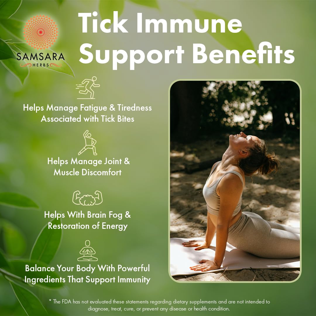 Samsara Herbs Tick Immune Support - The Original Formula 240 Capsules