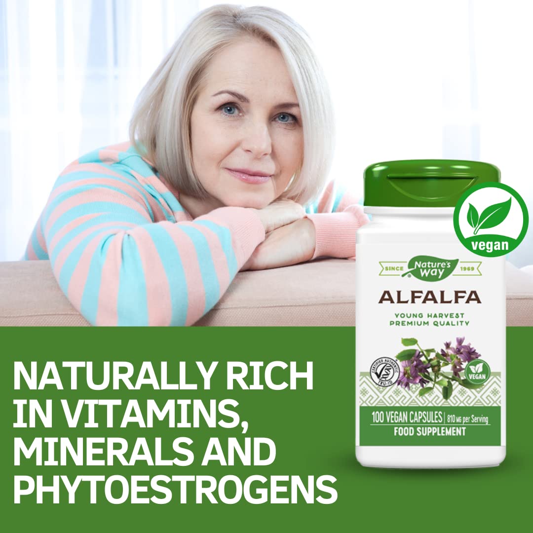 Nature's Way Alfalfa Leaves Capsule, 100 Count