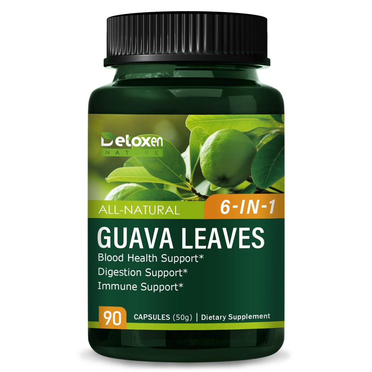 DetoxenNATURE Guava Leaves Extract Capsules, 90 Count