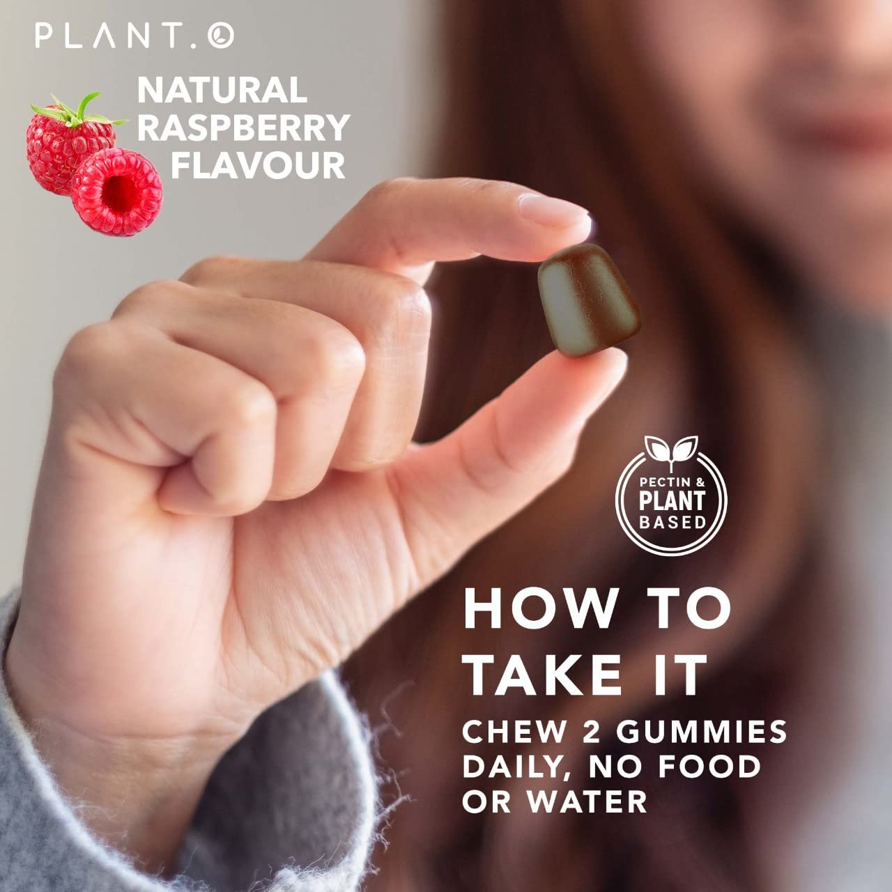 PLANT.O NUTRITION Mushroom Gummies Premium Supplement with Lion’s Mane, Reishi & Shiitake Nootropic Brain Support, Immune Support, Mood & Relaxation, 60 Gummies