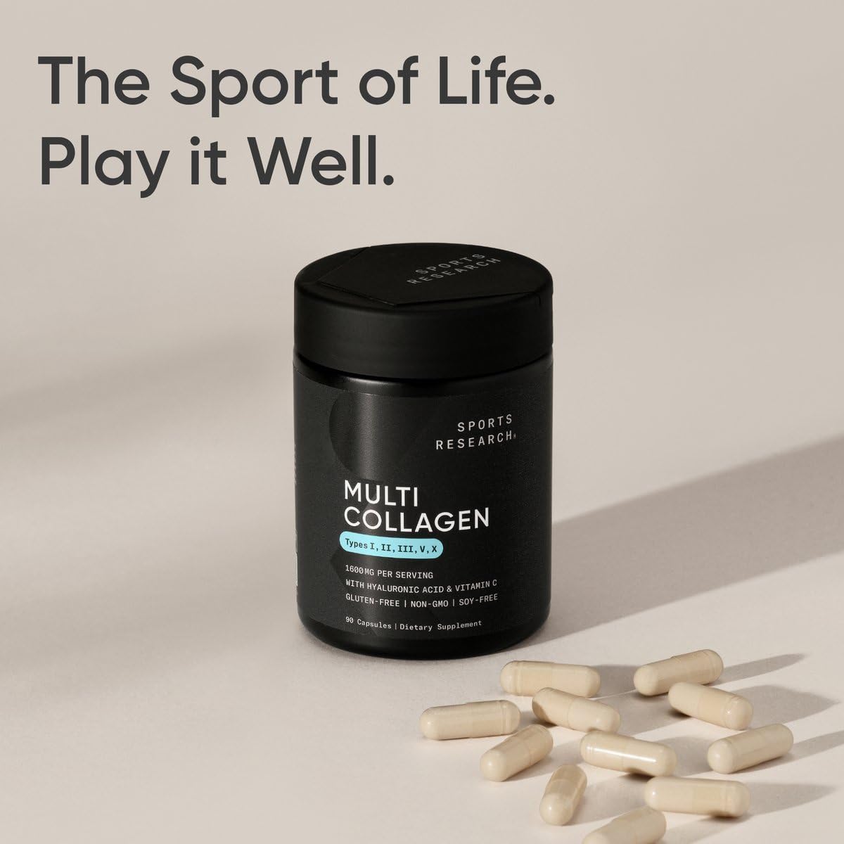 Sports Research Multi Collagen Capsules, 90 Count