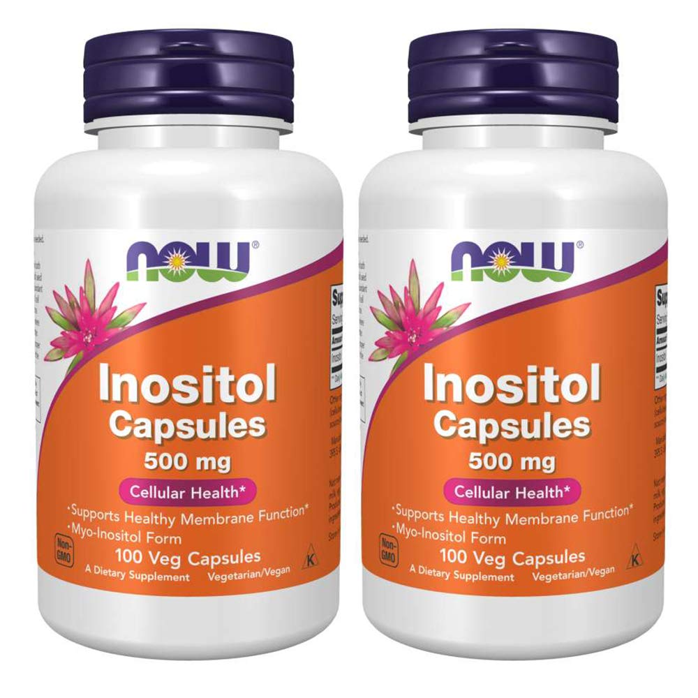 NOW Foods Inositol 500mg Capsules 200 Count