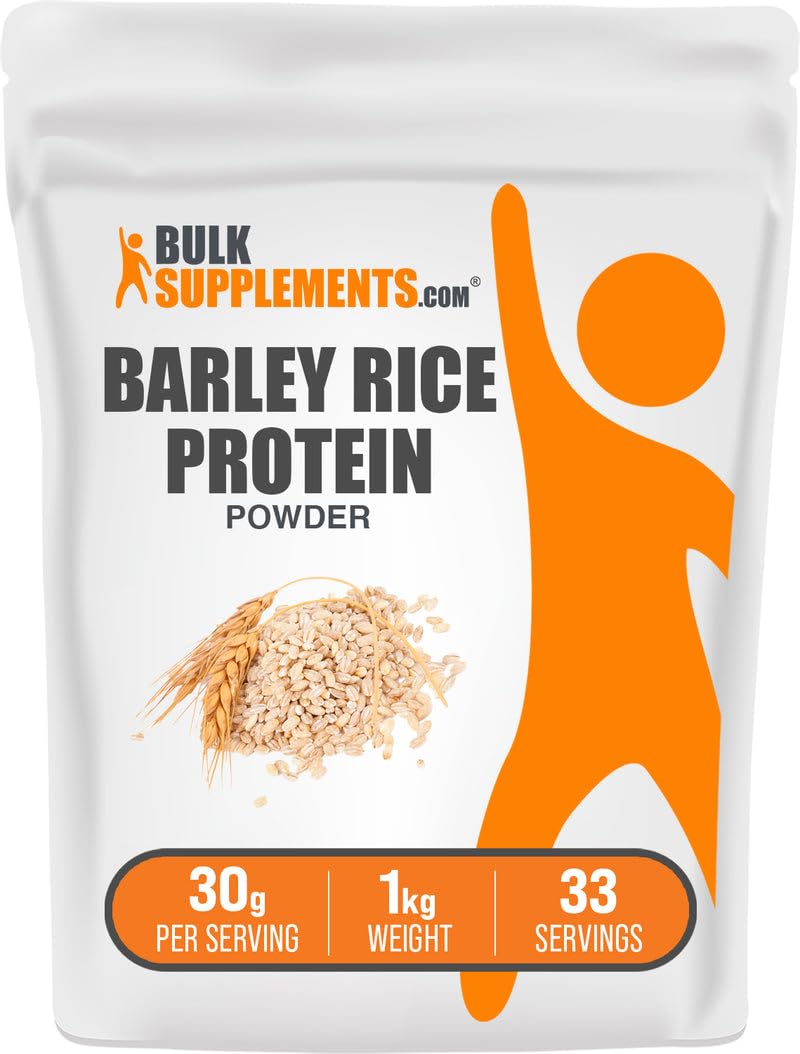 BulkSupplements Barley Rice Protein Powder - 1kg (2.2 lbs) Pack of 1