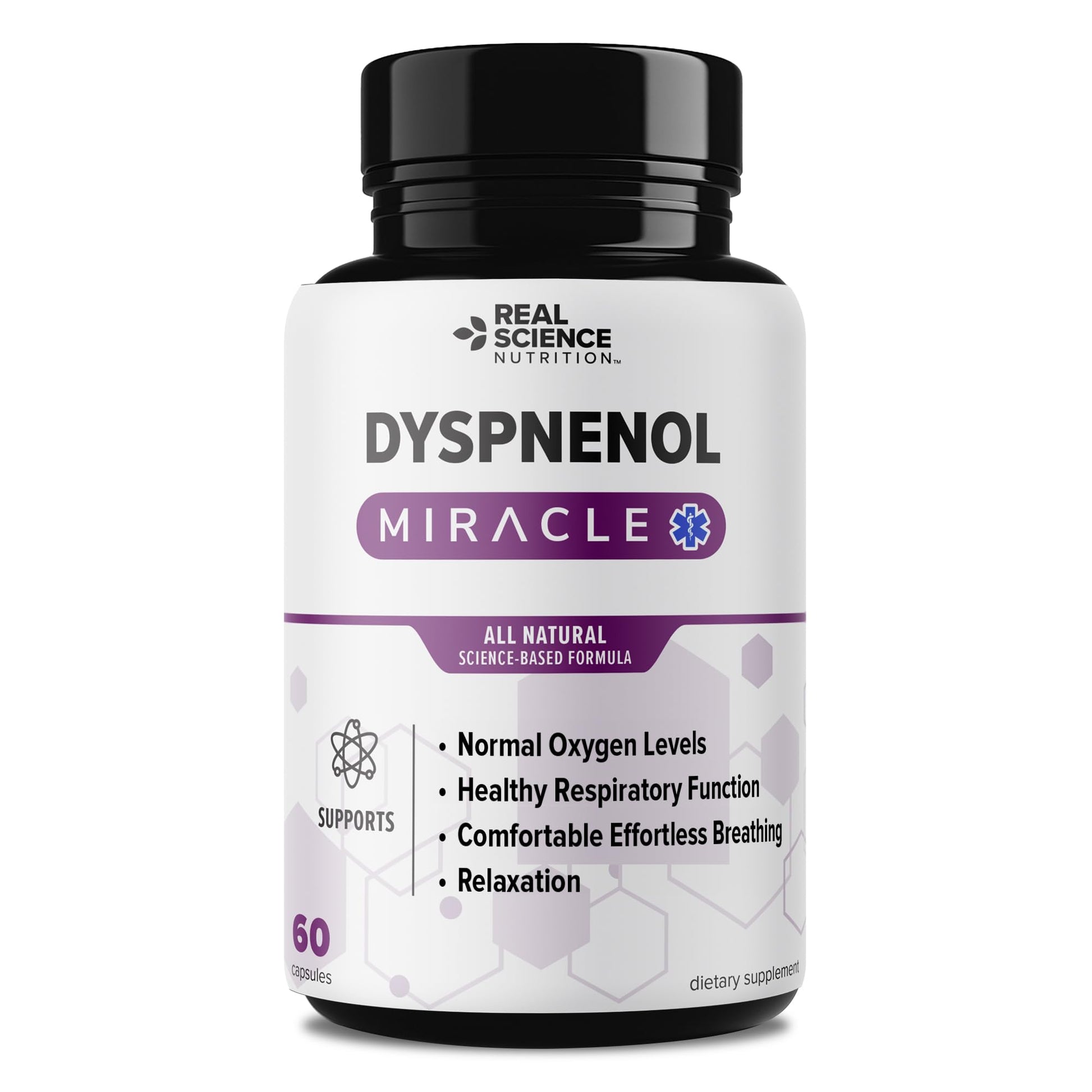 Real Science Nutrition Dyspnenol Miracle Capsule, 60 Count