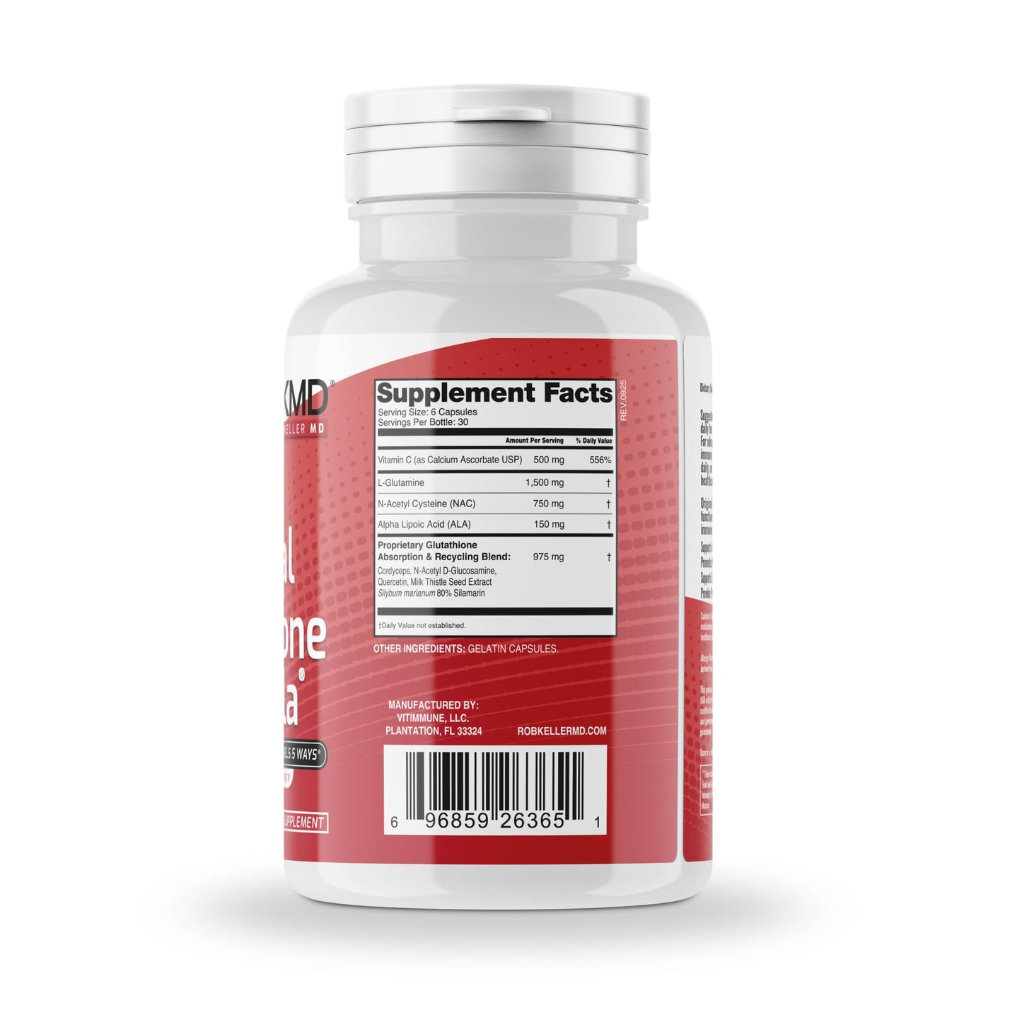 Rob Keller MD Original Glutathione Formula Capsules 180