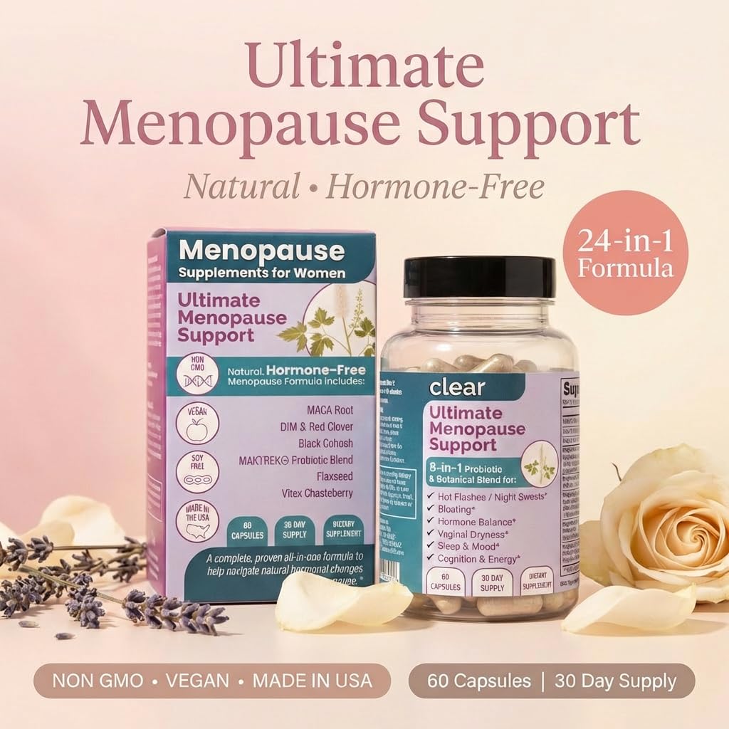 Clear Probiotics Menopause Support for Women 60 Capsules