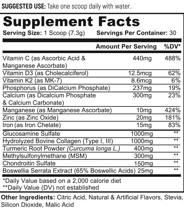 Navan Spine and Disc Osteo Nutrition Supplement Powder, 7.72 oz, 1 Pack