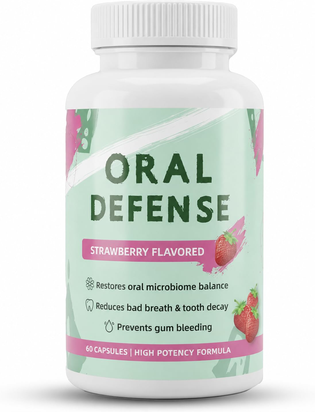 ZEROBREATH Oral Defence Oralite Probiotics Supplement Capsule, 60 Count