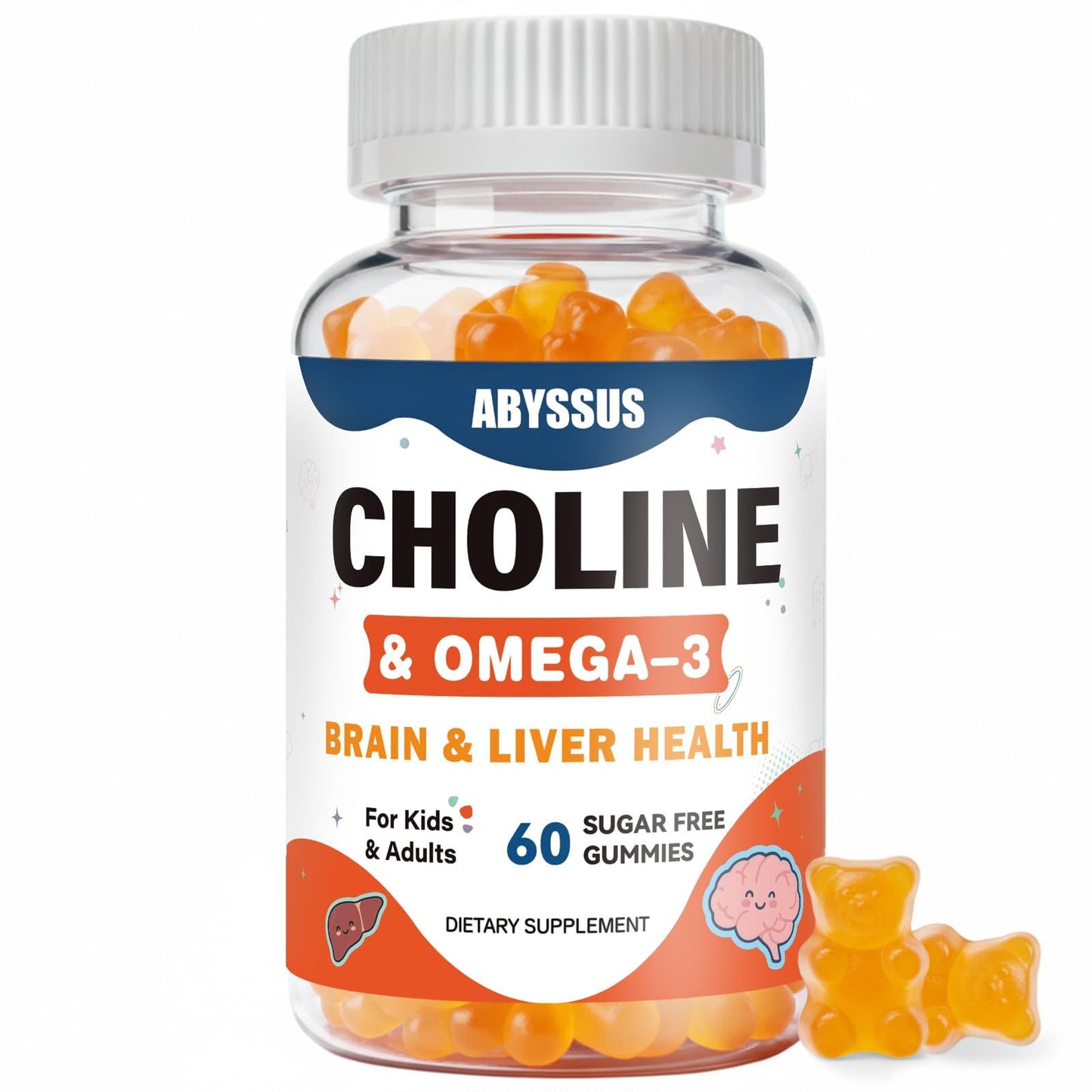 ABYSSUS Choline Gummies 60 Count