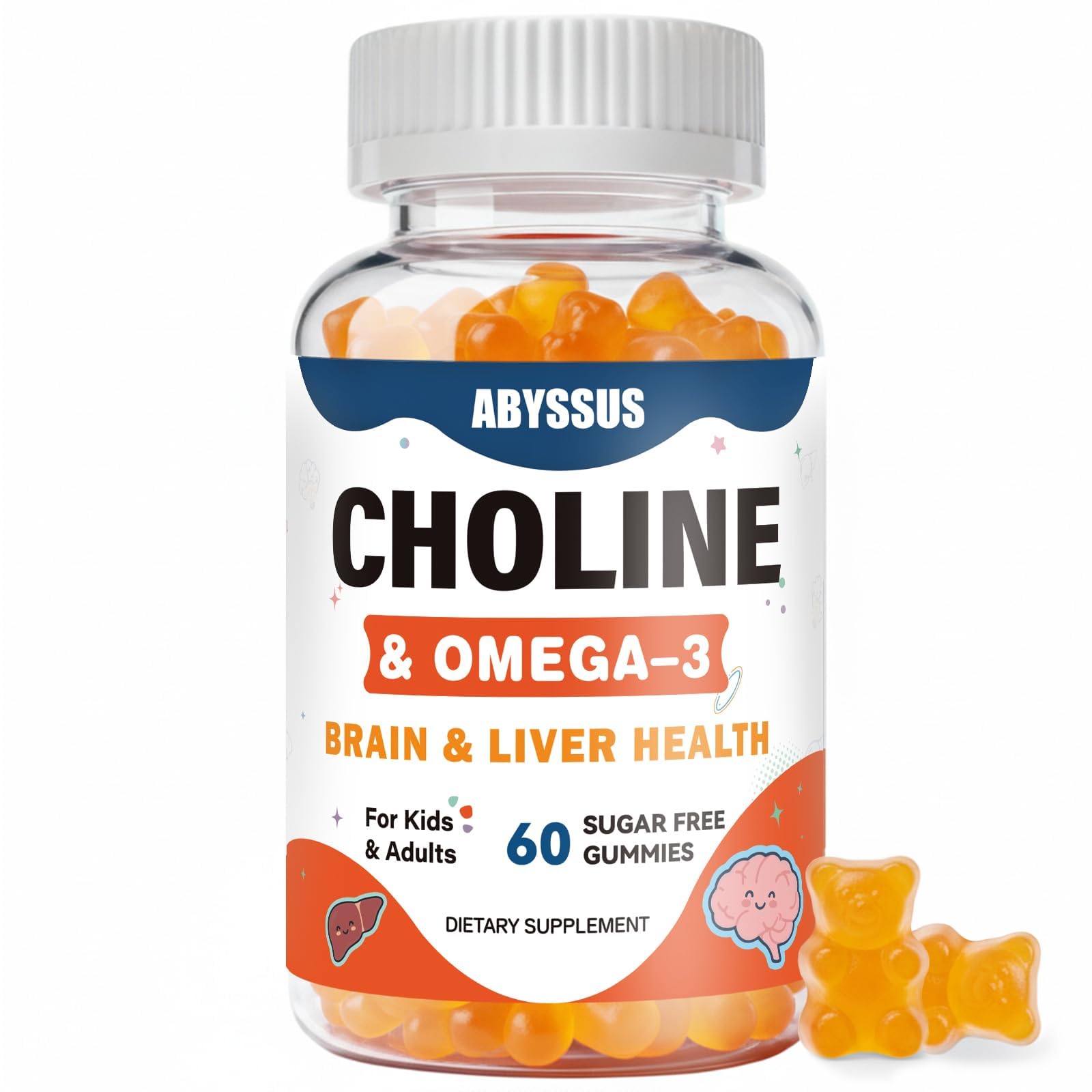 ABYSSUS Choline Gummies 60 Count