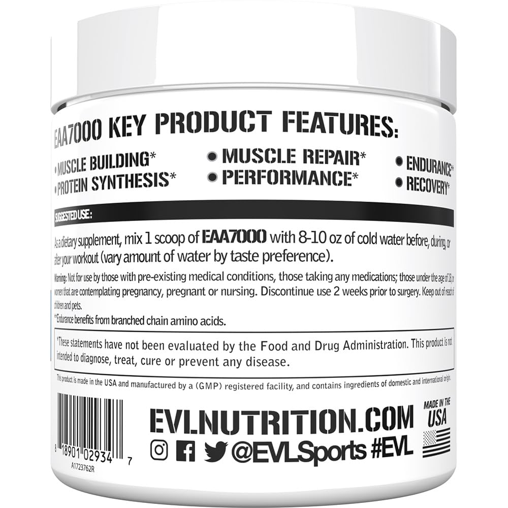 Evlution EAA Essential Amino Acids Powder 8.4 Ounce