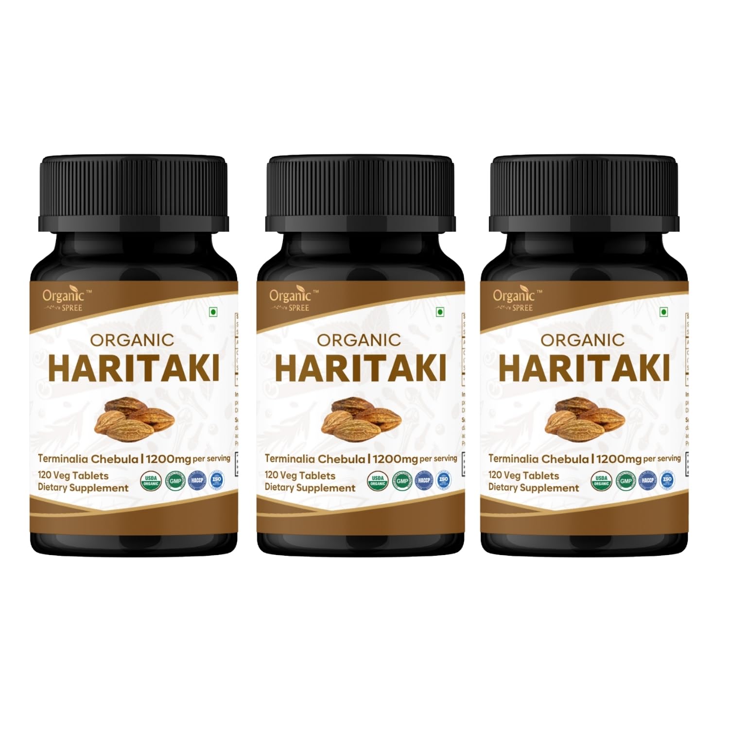 Organic Spree Haritaki 360 Tablets