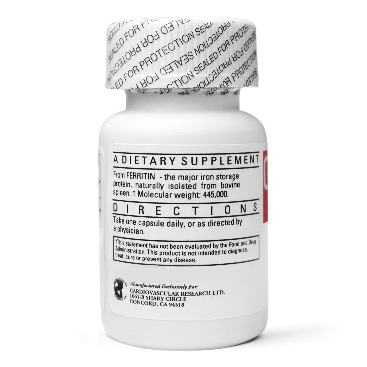 Cardiovascular Research Ferritin Iron Supplement 5 mg Capsule, 120 Capsules