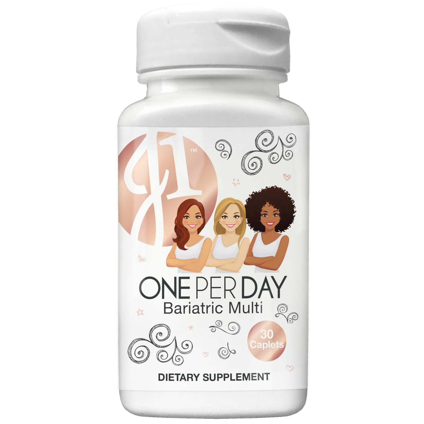 Bariatric Eating J1 One per Day Bariatric Multivitamin Caplets, 30 Count