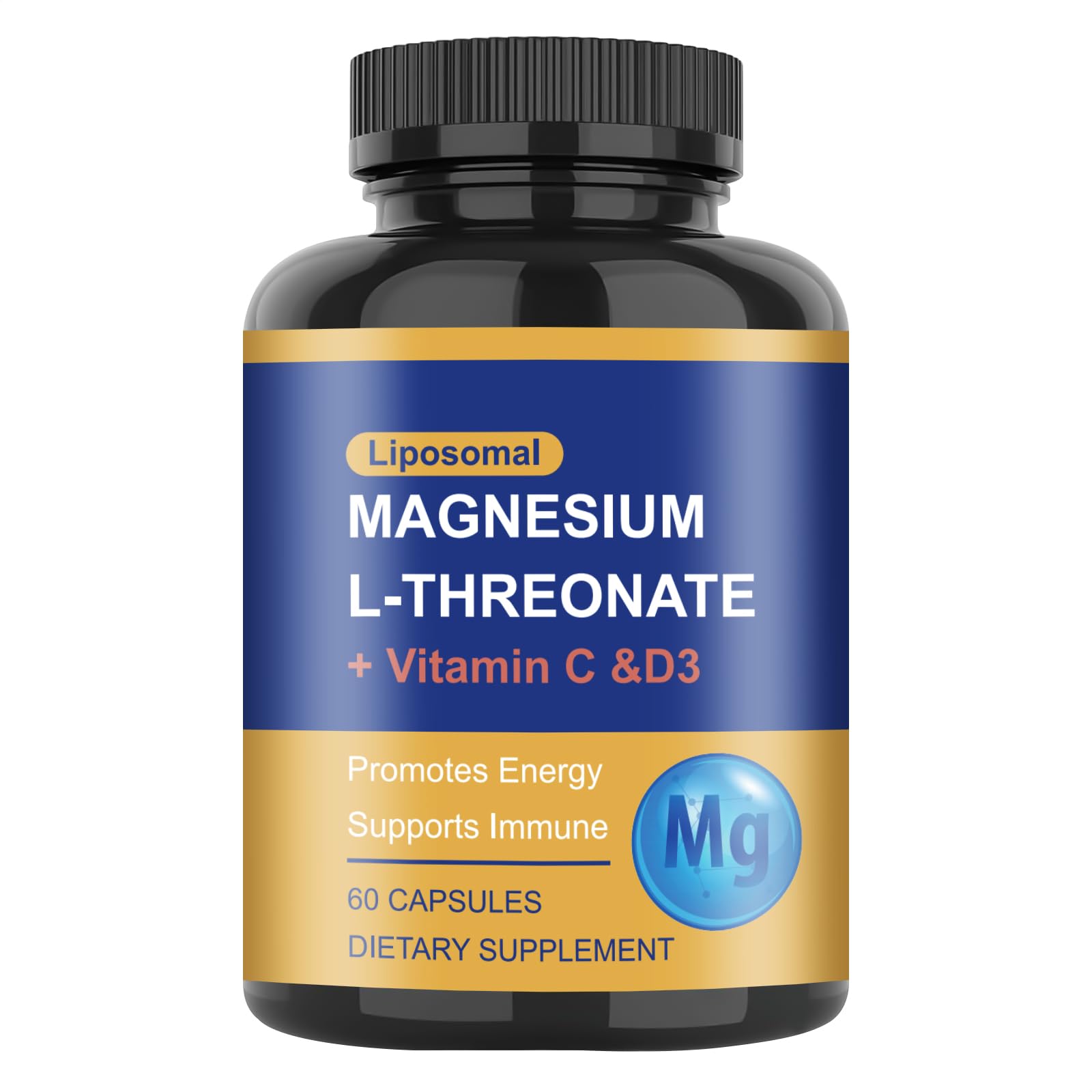 HICFRWE Magnesium L-Threonate Supplement 120 Capsules