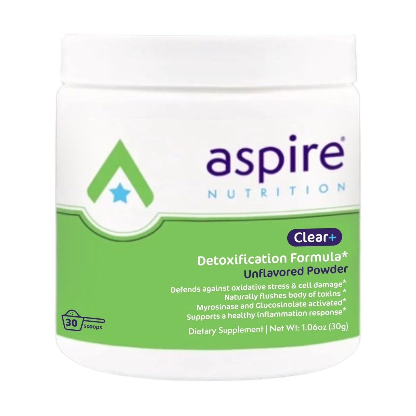 Aspire Nutrition Clear+ Detoxification Powder, 1 Count
