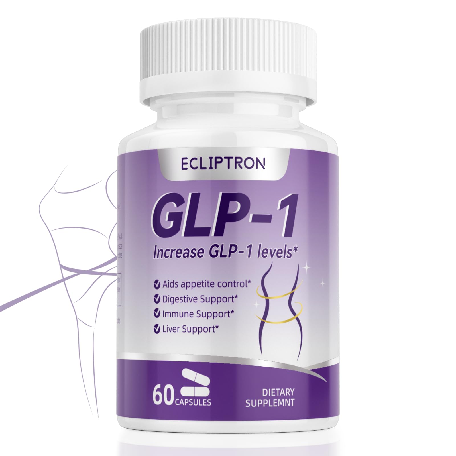 Ecliptron GLP-1 Supplement, 60 Capsules
