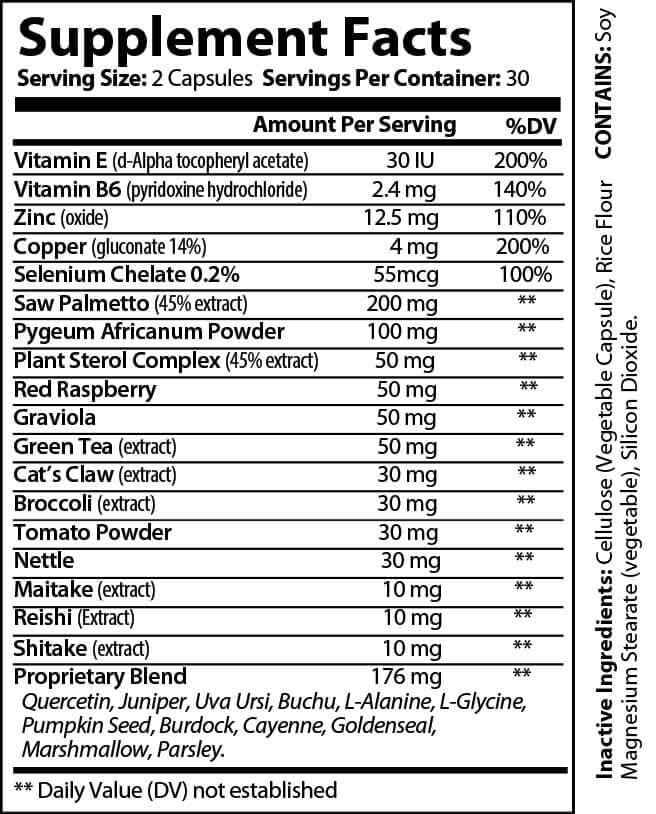 Conquest Nutrition Pro Men Prostate Complex 60 Veggie Caps