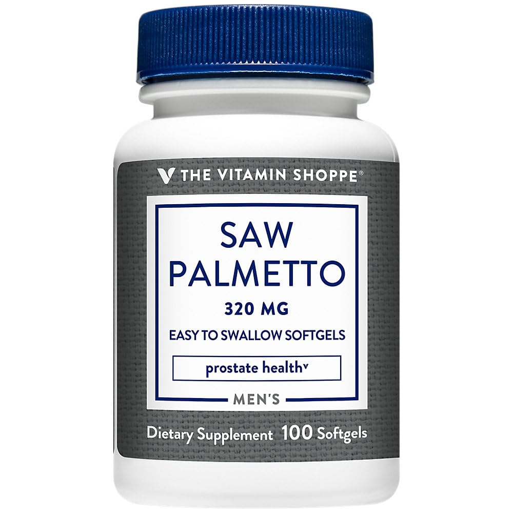 The Vitamin Shoppe Saw Palmetto 320mg Softgels 100 Count