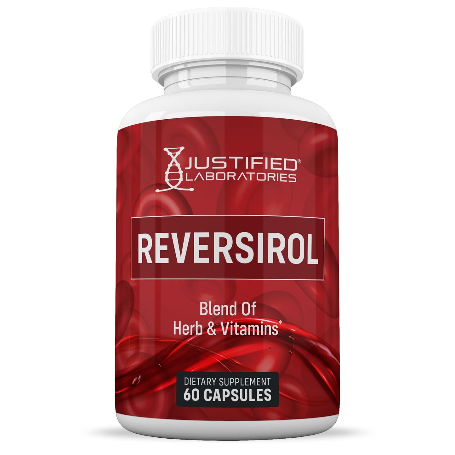 Justified Laboratories Reversirol Advanced Formula 620mg Formula Supplement Capsule, 60 Capsules