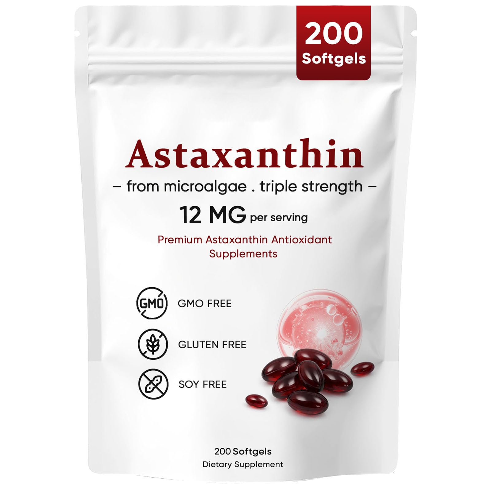 VSXAZ Astaxanthin 12mg Softgels 200