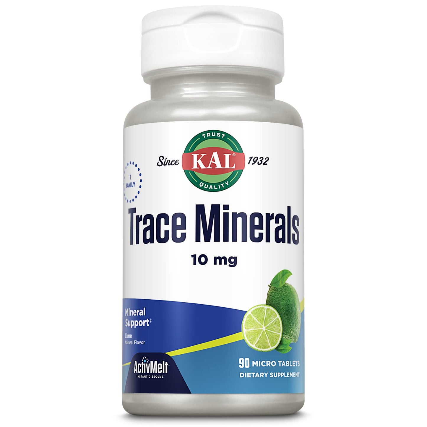 KAL Trace Minerals Tablets, 90 Count
