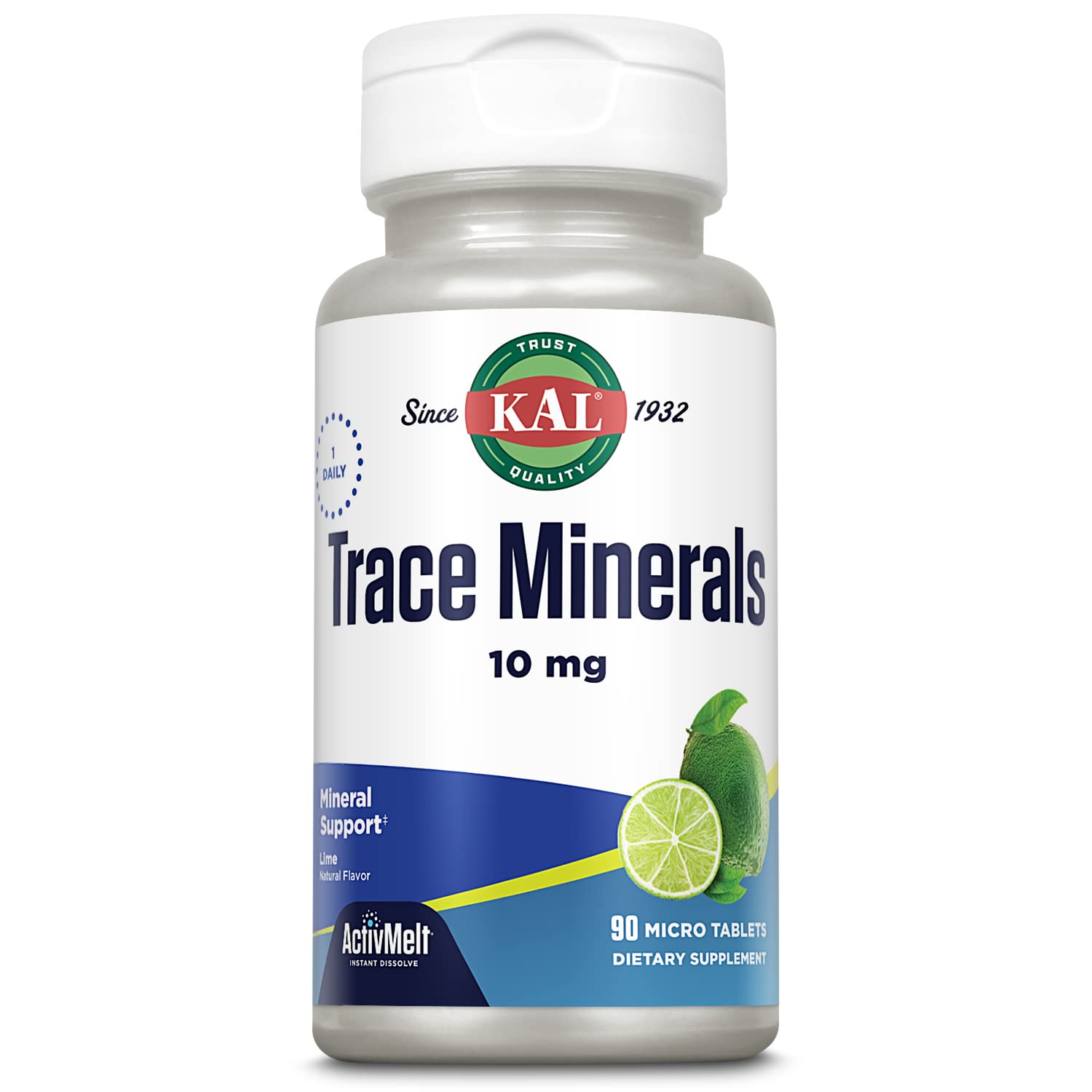 KAL Trace Minerals Tablets, 90 Count