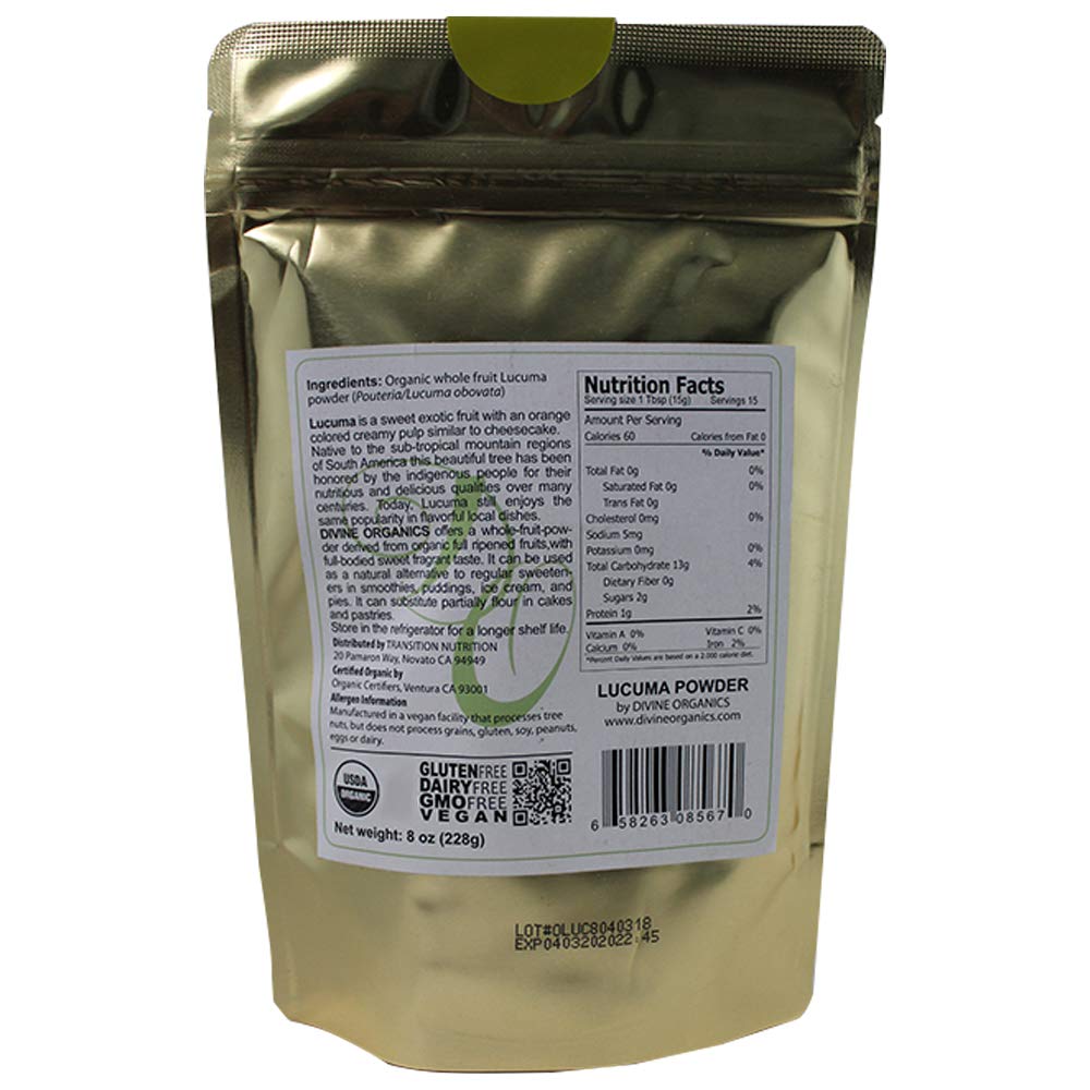 Divine Organics Lucuma Powder 8 oz