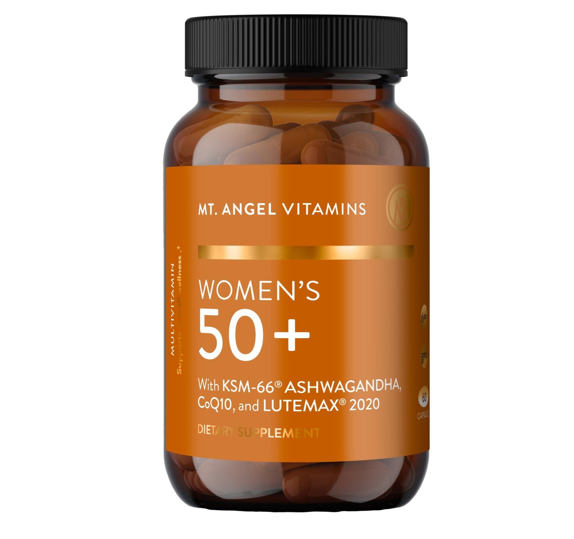 Mt. Angel Vitamins Daily Womens Multivitamin 50+ Adult Formula with Iron, Calcium, KSM-66 Ashwaganda, Bio-Available Proprietary Herbal Blend of The Best Womens Vitamins Capsules 60 Count