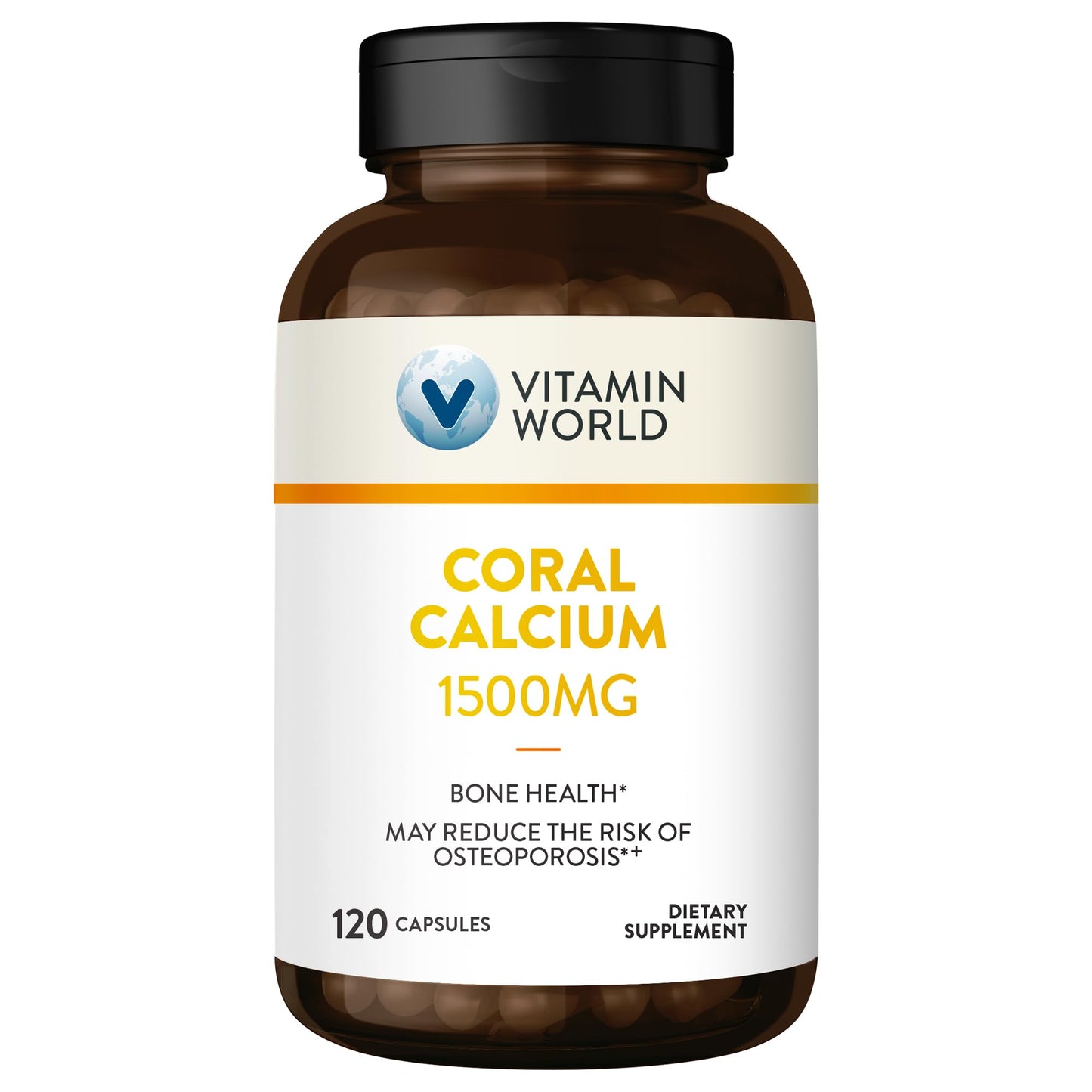 Vitamin World Coral Calcium 1500 mg Capsule, 120 Count
