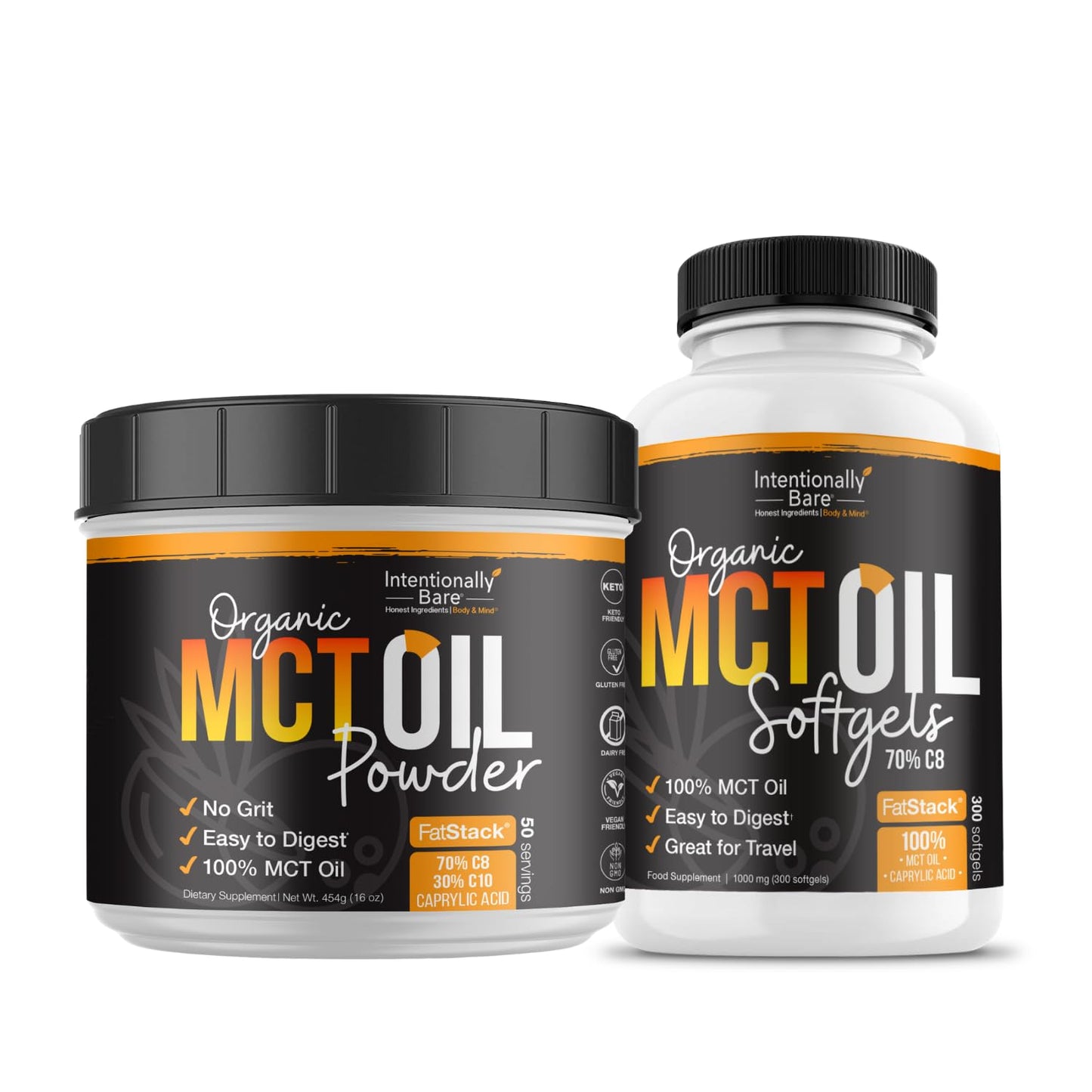 Intentionally Bare MCT Oil Powder 2-Pack
