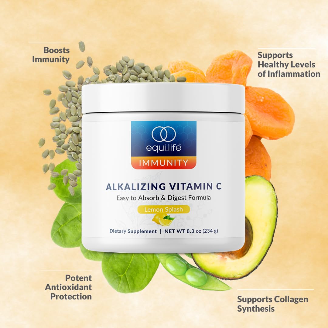 Equilife Alkalizing Vitamin C Supplement Powder, 8.3 Ounce
