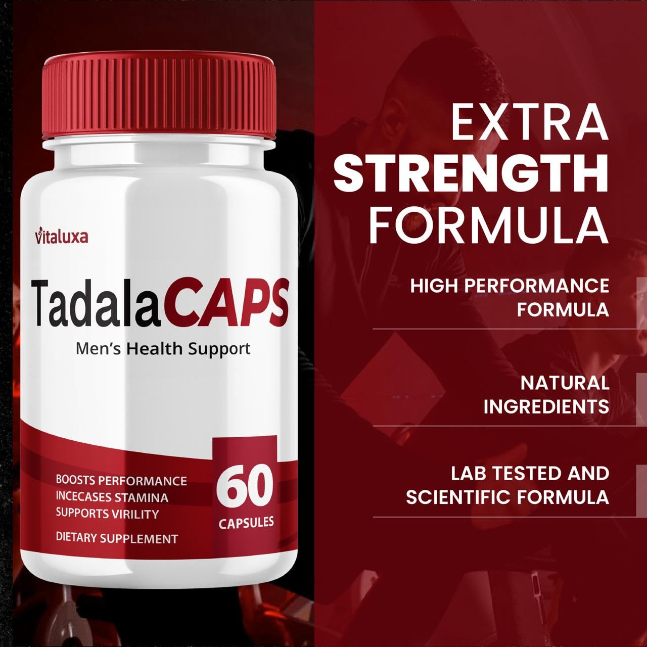 Vitaluxa TadalaCaps Capsule 120 Count
