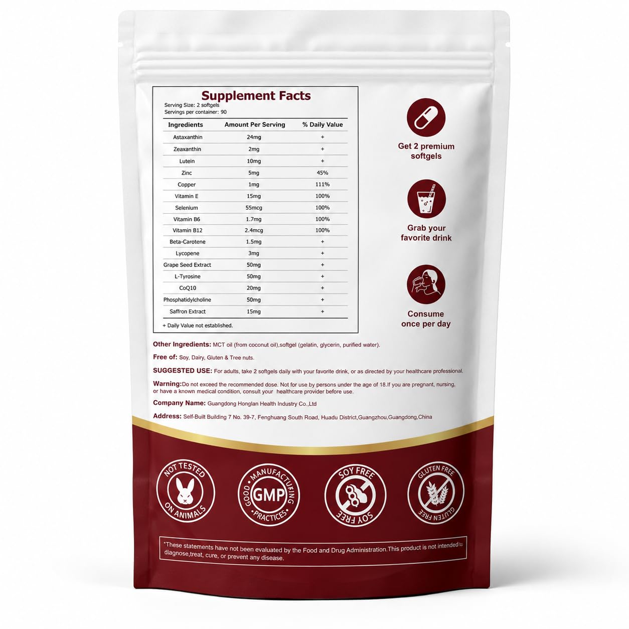 Elvtafu Astaxanthin 24mg Softgels 180