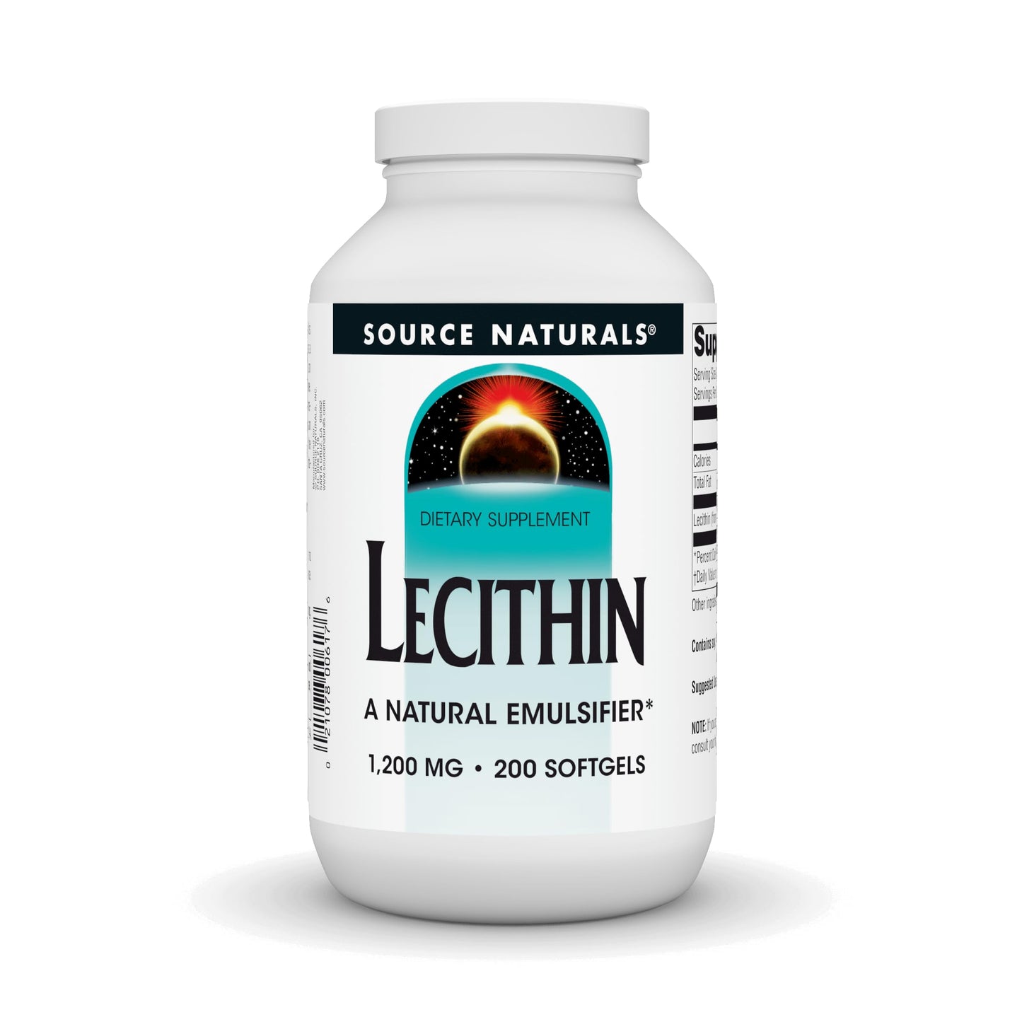 Source Naturals Lecithin 1200 mg Softgels 200