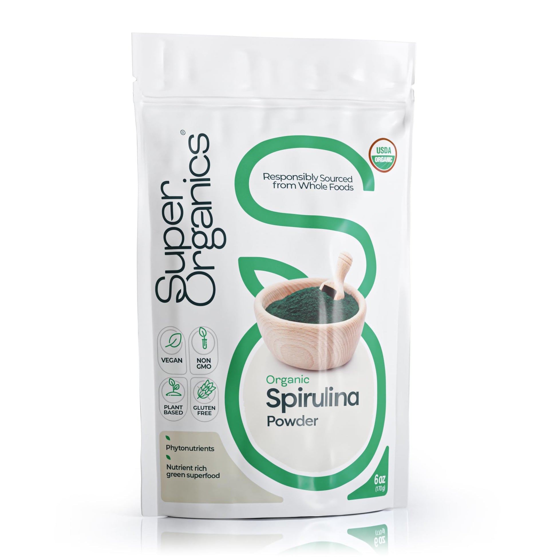 Super Organics Spirulina Powder 6 oz
