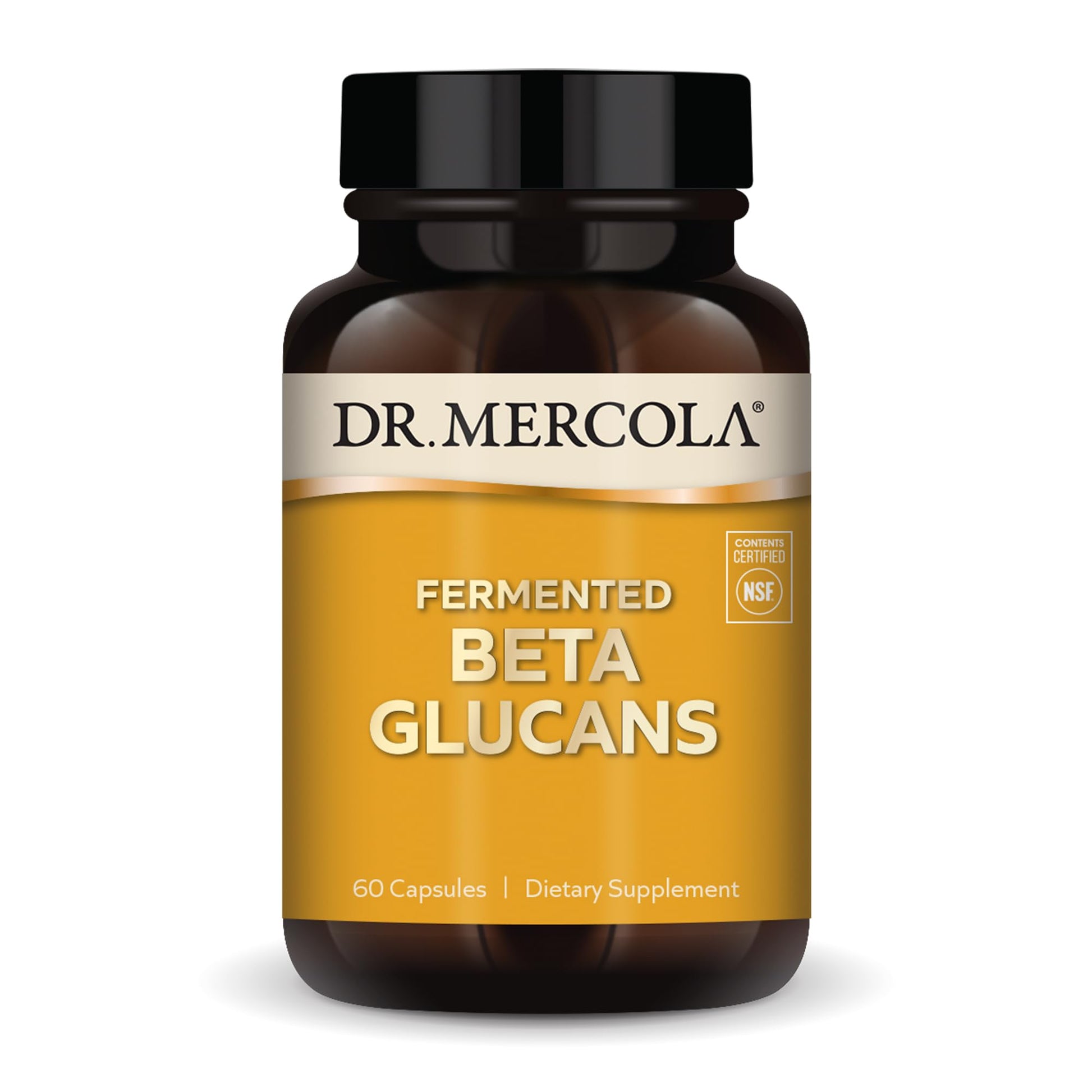 Dr. Mercola Fermented Beta Glucans - Immune System Support - Beta-1,3-Glucan & EpiCor Yeast Fermentate 60 Capsules
