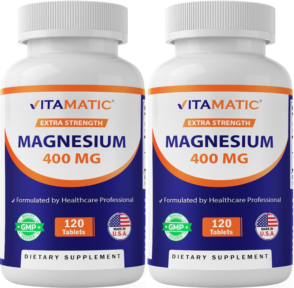 Vitamatic Extra Strength Magnesium Oxide 400 mg, 240 Tablets